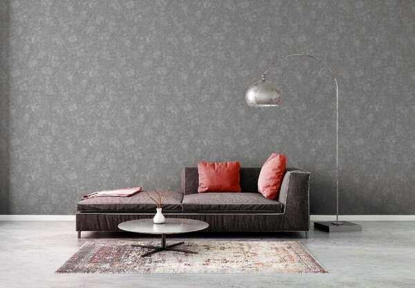 A.S. Création | Vliesová tapeta na stenu Profitex 2022 38969-2 | 0,53 x 10,05 m | metalická, šedá