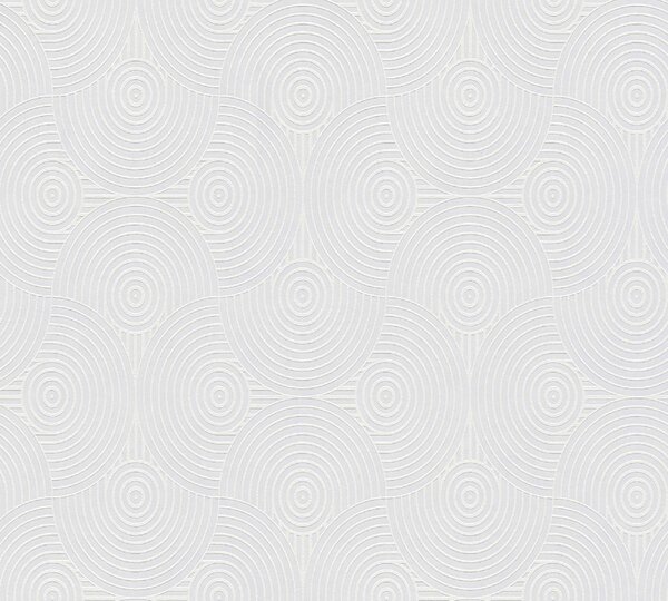 A.S. Création | Pretierateľná vliesová tapeta na stenu Meistervlies 7 Create 38455-1 | 0,53 x 10,05 m | biela pretierateľná