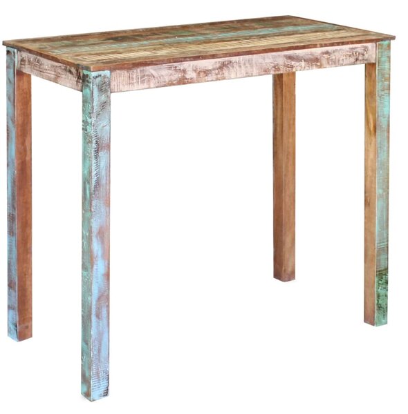 Barový stôl, recyklovaný masív 115x60x107 cm
