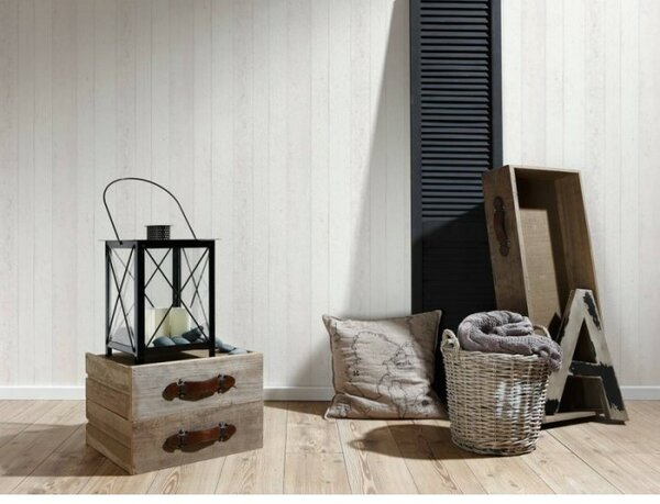 A.S. Création | Vliesová tapeta na stenu Elements 8550-46 | 0,53 x 10,05 m | biela, šedá