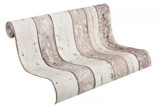 A.S. Création | Vliesová tapeta na stenu Elements 8550-46 | 0,53 x 10,05 m | biela, šedá
