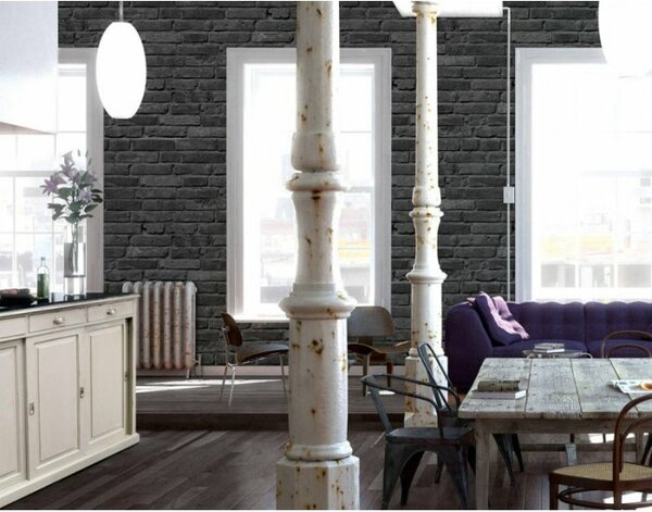 A.S. Création | Vliesová tapeta na stenu Best of Wood & Stone 94283-3 | 0,53 x 10,05 m | šedá
