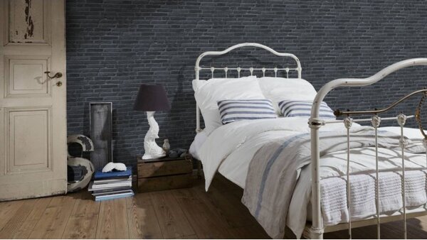 A.S. Création | Vliesová tapeta na stenu Best of Wood & Stone 94283-3 | 0,53 x 10,05 m | šedá