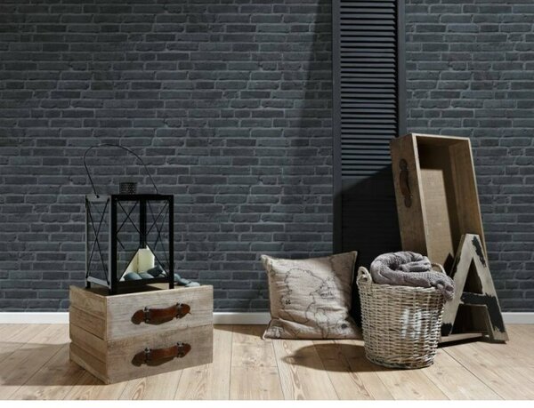 A.S. Création | Vliesová tapeta na stenu Best of Wood & Stone 94283-3 | 0,53 x 10,05 m | šedá