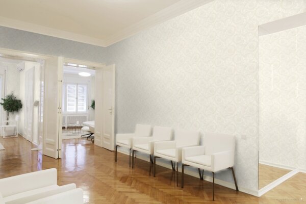 A.S. Création | Vliesová tapeta na stenu Versace 93583-2 | 0,70 x 10,05 m | biela