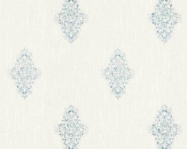 A.S. Création | Vliesová tapeta na stenu Luxury Wallpaper 31946-1 | 0,53 x 10,05 m | biela, metalická