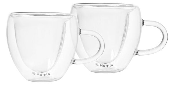 Sada dvoch šálok CEMBRA HEARTS s dvojitým dnom ALL 932902 300 ml (2 ks)