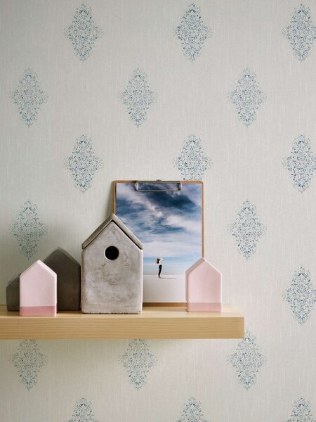 A.S. Création | Vliesová tapeta na stenu Luxury Wallpaper 31946-1 | 0,53 x 10,05 m | biela, metalická