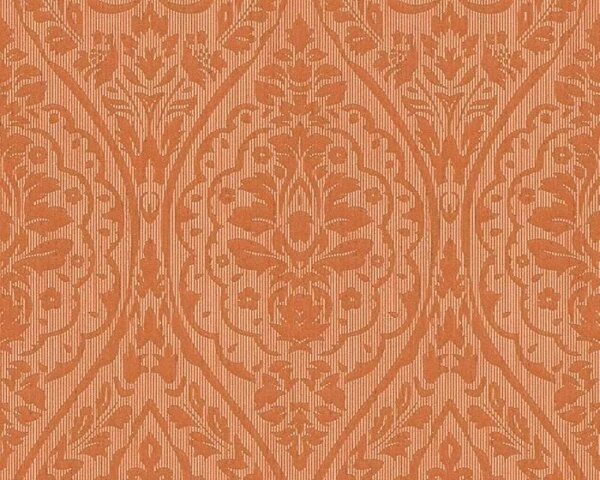 A.S. Création | Vliesová tapeta na stenu Tessuto II 96195-2 | 0,53 x 10,05 m | oranžová