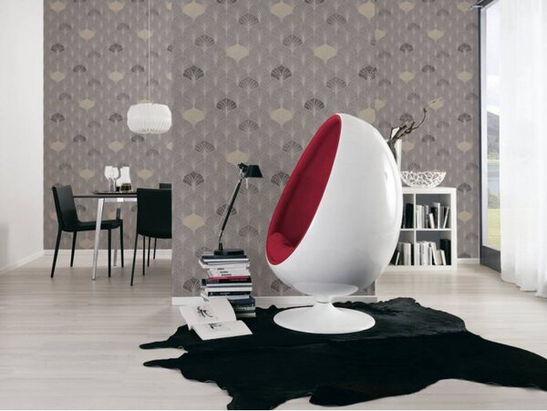 A.S. Création | Vliesová tapeta na stenu Pop Style 37483-2 | 0,53 x 10,05 m | béžová, šedá