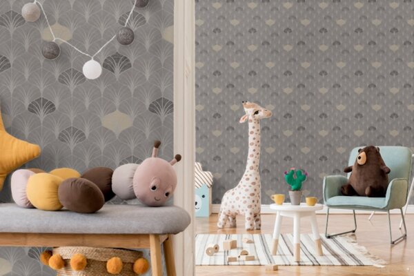 A.S. Création | Vliesová tapeta na stenu Pop Style 37483-2 | 0,53 x 10,05 m | béžová, šedá