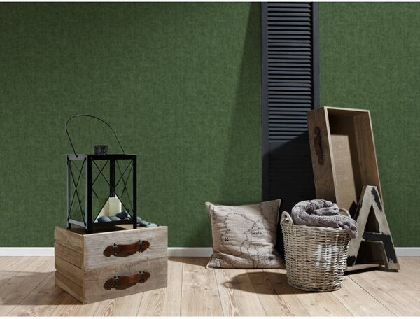 A.S. Création | Vliesová tapeta na stenu Greenery 37334-7 | 0,53 x 10,05 m | zelená