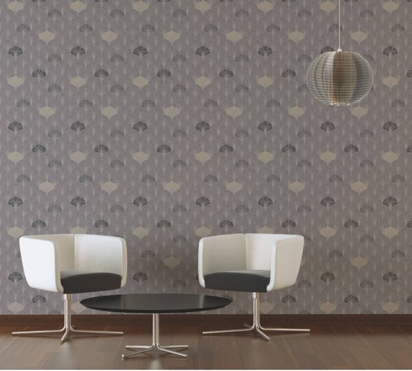 A.S. Création | Vliesová tapeta na stenu Pop Style 37483-2 | 0,53 x 10,05 m | béžová, šedá