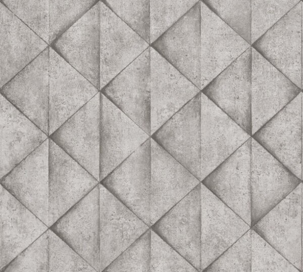 A.S. Création | Vliesová tapeta na stenu Industrial 37742-3 | 0,53 x 10,05 m | šedá