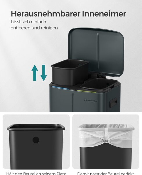 Odpadkový kôš 2x20L LTB40G02