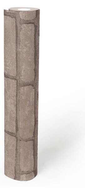 A.S. Création | Vliesová tapeta na stenu Industrial 37747-3 | 0,53 x 10,05 m | béžová, hnedá