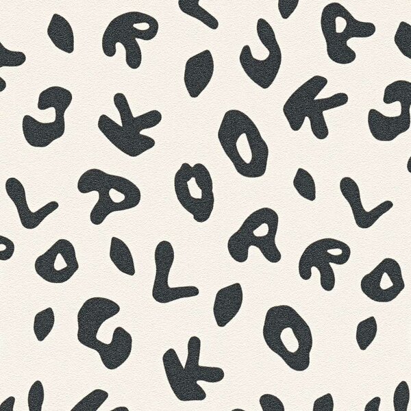 A.S. Création | Vliesová tapeta na stenu Karl Lagerfeld 37856-2 | 0,53 x 10,05 m | biela, čierna