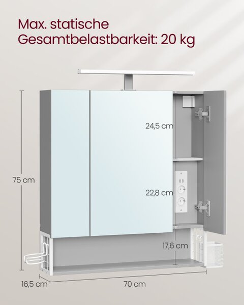 Zrkadlová skrinka BBK126G01