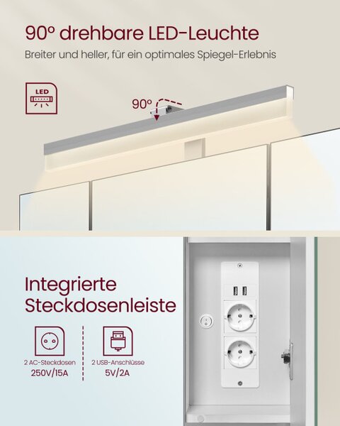 Zrkadlová skrinka BBK126W01