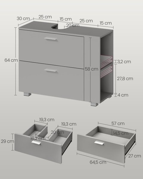 Skrinka pod umývadlo BBK502G01