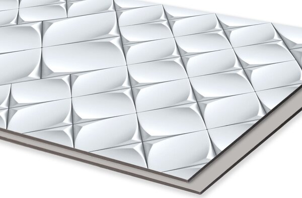DIMEX | Dibond doska za kuchynskú linku | DBW-06040-095 3D umelecký múr | 60 x 40 cm