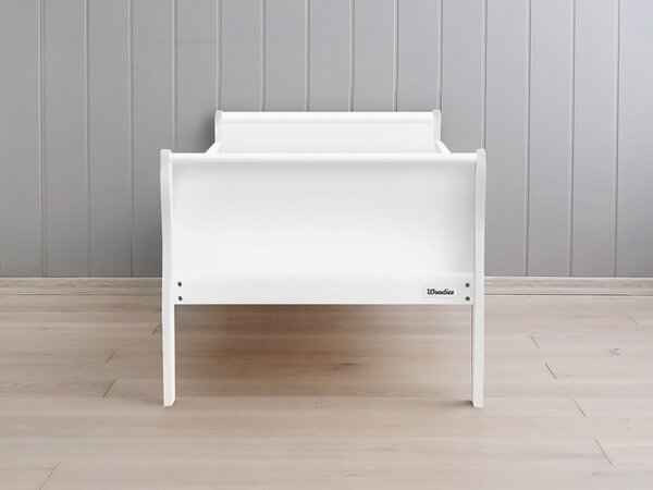 Detská drevená posteľ so zábranou Noble Toddler Bed 70x140 - biela