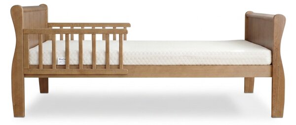 Detská drevená posteľ so zábranou Noble Toddler Bed 70x140 - orech