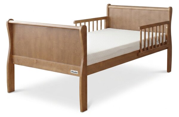 Detská drevená posteľ so zábranou Noble Toddler Bed 70x140 - orech