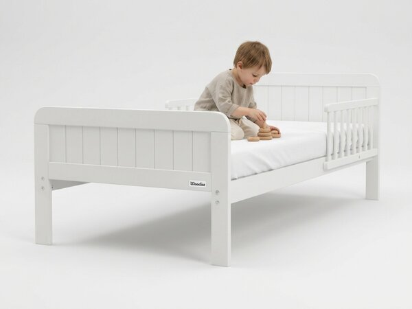 Detská drevená posteľ Country Junior Bed 80x160 - biela