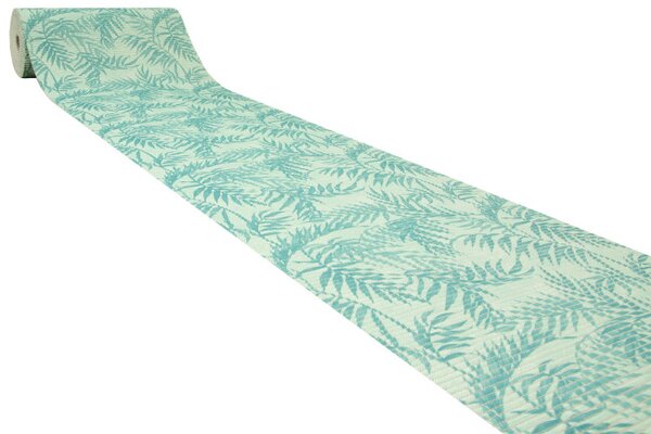 Kúpelňová penová Softy-tex 849 Palmové listy zelená / mätová