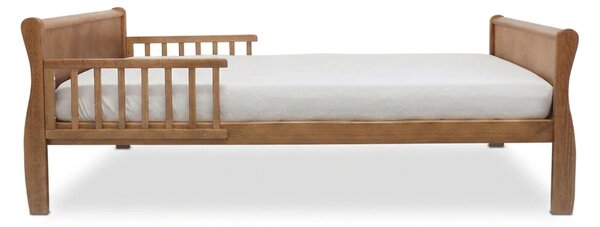 Detská drevená posteľ so zábranou Noble Junior Bed 80x160 - orech