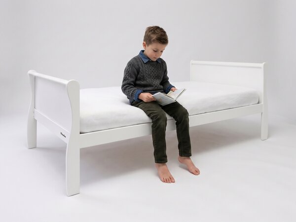 Jednolôžková drevená posteľ Noble Adult Bed 90x200 - biela