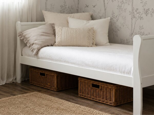 Jednolôžková drevená posteľ Noble Adult Bed 90x200 - biela