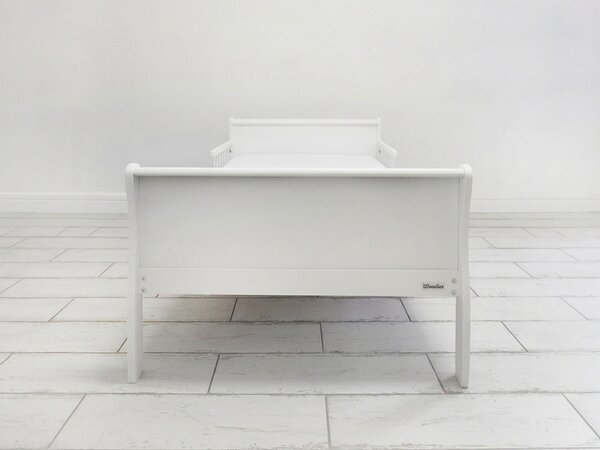 Detská drevená posteľ so zábranou Noble Junior Bed 80x160 - biela