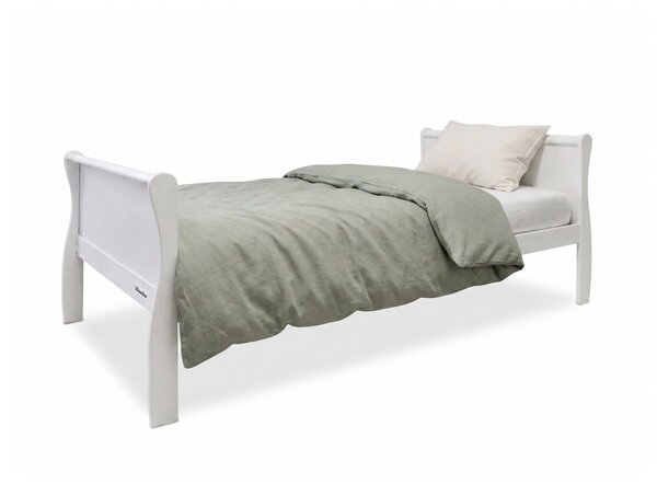Jednolôžková drevená posteľ Noble Adult Bed 90x200 - biela