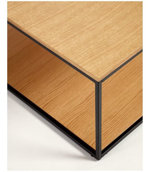 Konferenčný stolík s doskou v dubovom dekore 80x80 cm Yona - Kave Home