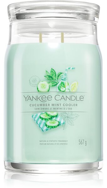 Yankee Candle Cucumber Mint Cooler vonná sviečka Signature 567 g