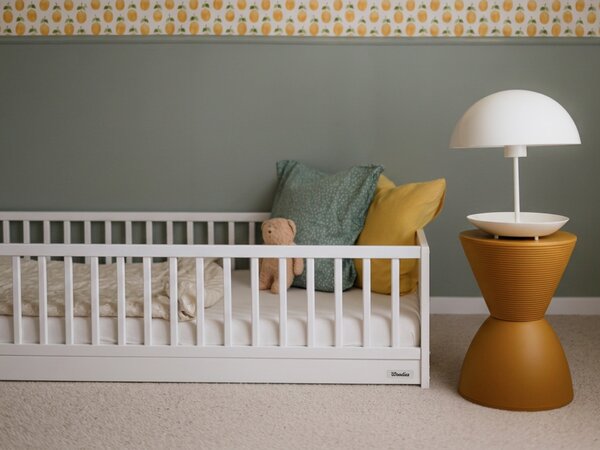Detská drevená montessori posteľ Monty Bed 80x160 - biela