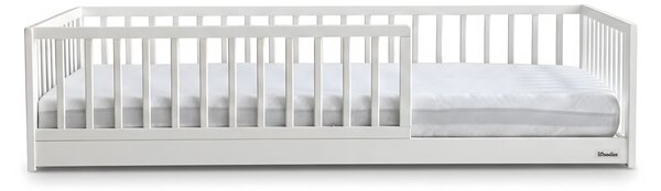 Detská drevená montessori posteľ Monty Bed 80x160 - biela