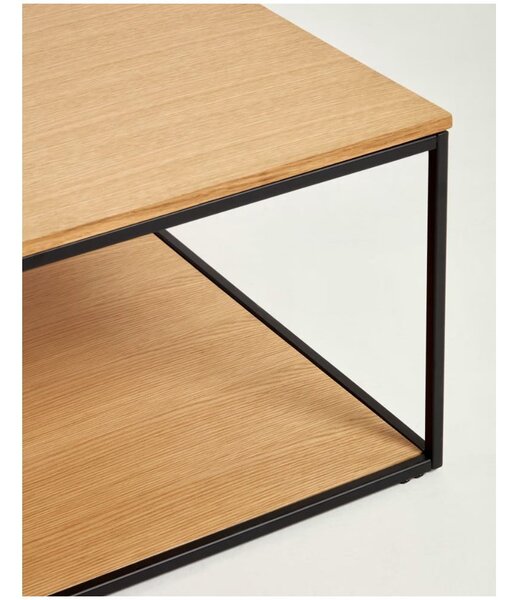 Konferenčný stolík s doskou v dubovom dekore 80x80 cm Yona - Kave Home