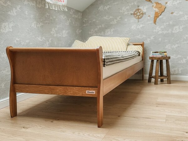 Jednolôžková drevená posteľ Noble Adult Bed 90x200 - orech