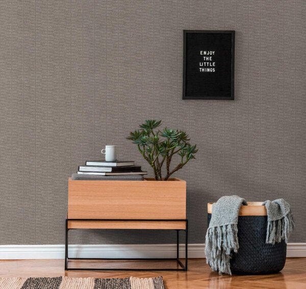 A.S. Création | Vliesová tapeta na stenu Hygge 2 38597-6 | 0,53 x 10,05 m | šedá