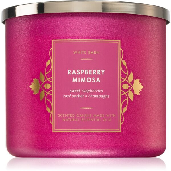 Bath & Body Works Raspberry Mimosa vonná sviečka 411 g