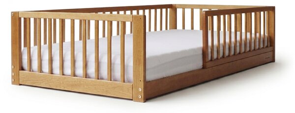 Detská drevená montessori posteľ Monty Bed 80x160 - orech