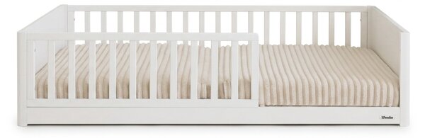 Detská drevená montessori posteľ Smooth Monty Bed 80x160 - biela