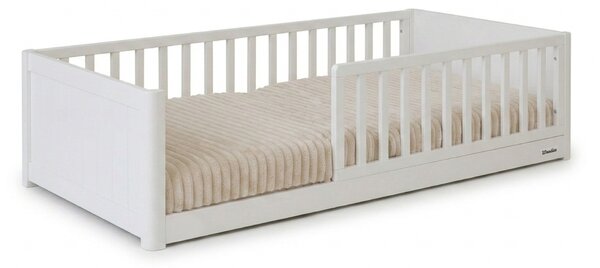Detská drevená montessori posteľ Smooth Monty Bed 80x160 - biela