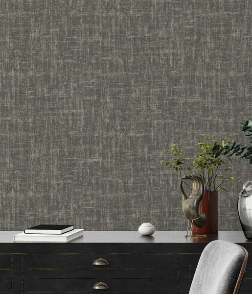 A.S. Création | Vliesová tapeta na stenu Geo Effect 38596-4 | 0,53 x 10,05 m | metalická, šedá