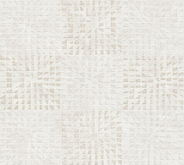 A.S. Création | Vliesová tapeta na stenu Geo Effect 38352-1 | 0,53 x 10,05 m | béžová, krémová