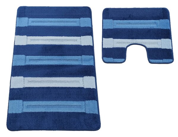 Sada kúpeľňových koberčekov Montana Said XL Dark Blue