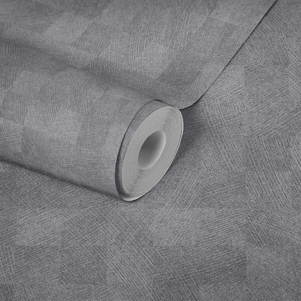 A.S. Création | Vliesová tapeta na stenu Titanium 3 38200-4 | 0,53 x 10,05 m | metalická, šedá